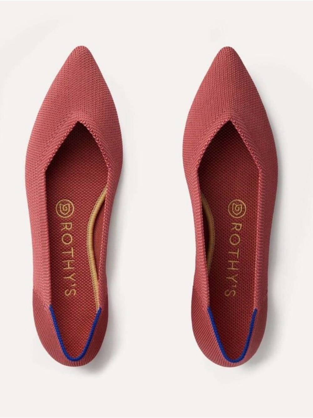 Rothy’s The Point ballet flats in Copper women’s Sz 8